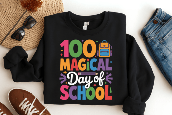 100 Magical Days PNG: A Strategic Asset for Classroom Branding and Milestone Celebrations