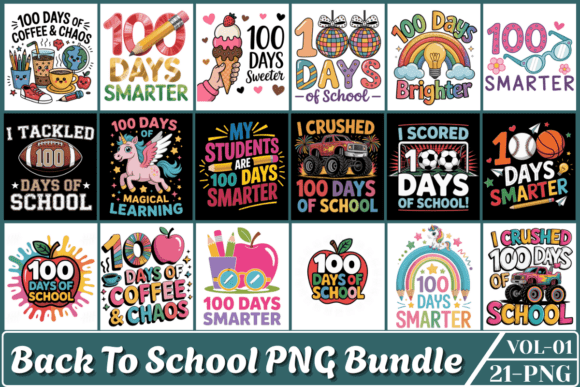 Back to School PNG Sublimation Bundle Vol.1