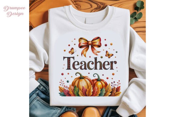 Fall Teacher Pumpkin Sublimation PNG: Integrating Seasonal Design into Your Creative Workflow