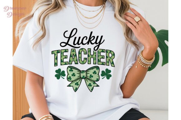 Lucky Teacher Sublimation Design for Creative Projects