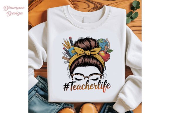 Teacher Messy Bun Sublimation Design: The Perfect Blend of Humor and Professionalism for Modern Educators