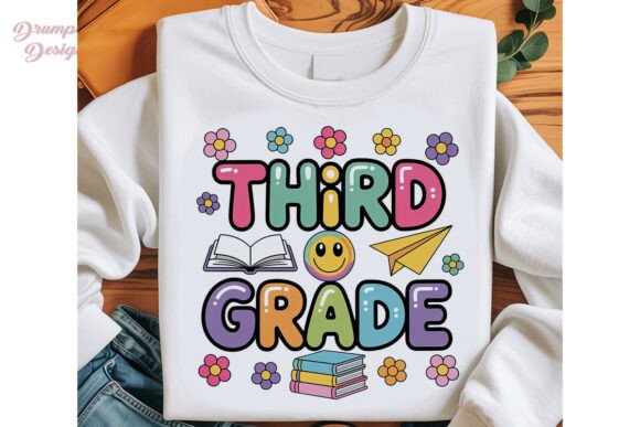Third Grade School Design PNG Clipart for Creative Projects