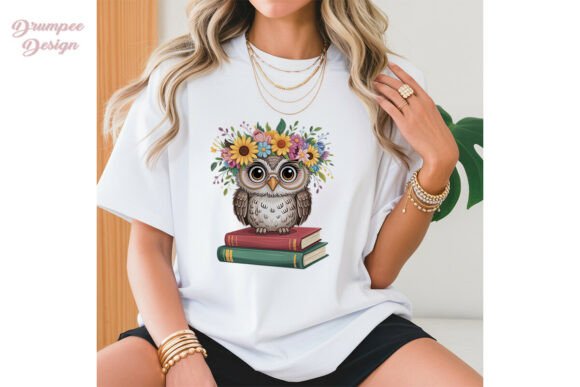 Unleash Creativity with the Cute Floral Owl Teacher Sublimation PNG